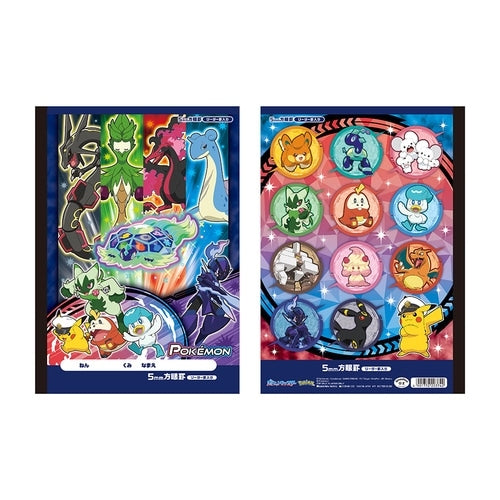 Pokemon 5mm Grid Notebook Six Heroes series with grid paper design from Japan