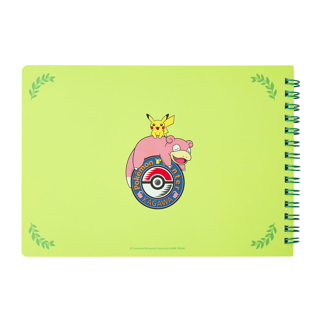 Close-up of A5 Ring Note featuring official Pokemon design from Japan
