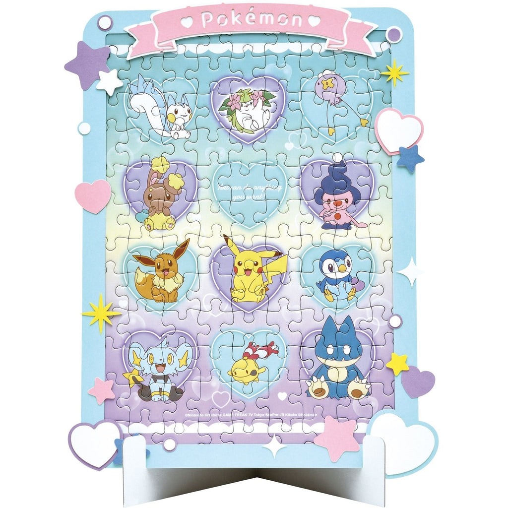Pokemon Art Decoration Jigsaw with Heart Bubble design from Japan