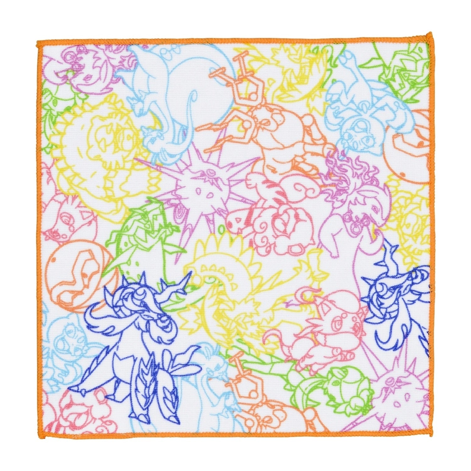 Pokemon Hand Towel Hisui Neon Color with vibrant neon design from Japan
