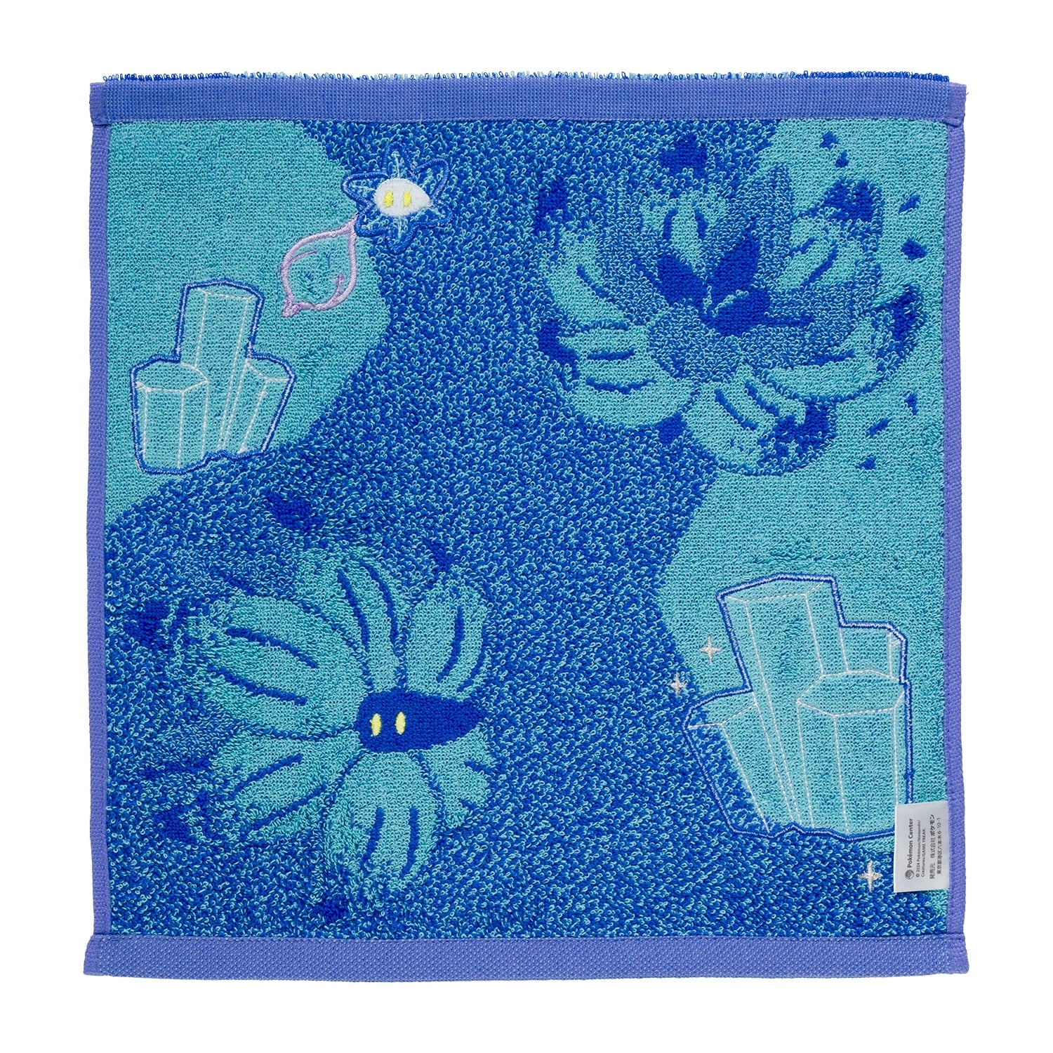 Close-up of Kiraflor Guest Towel with Pokemon characters, made in Japan