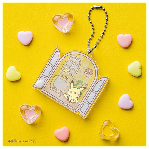 Poke Piece Moving Acrylic Charm Collection House, official Pokemon Center Japan licensed product