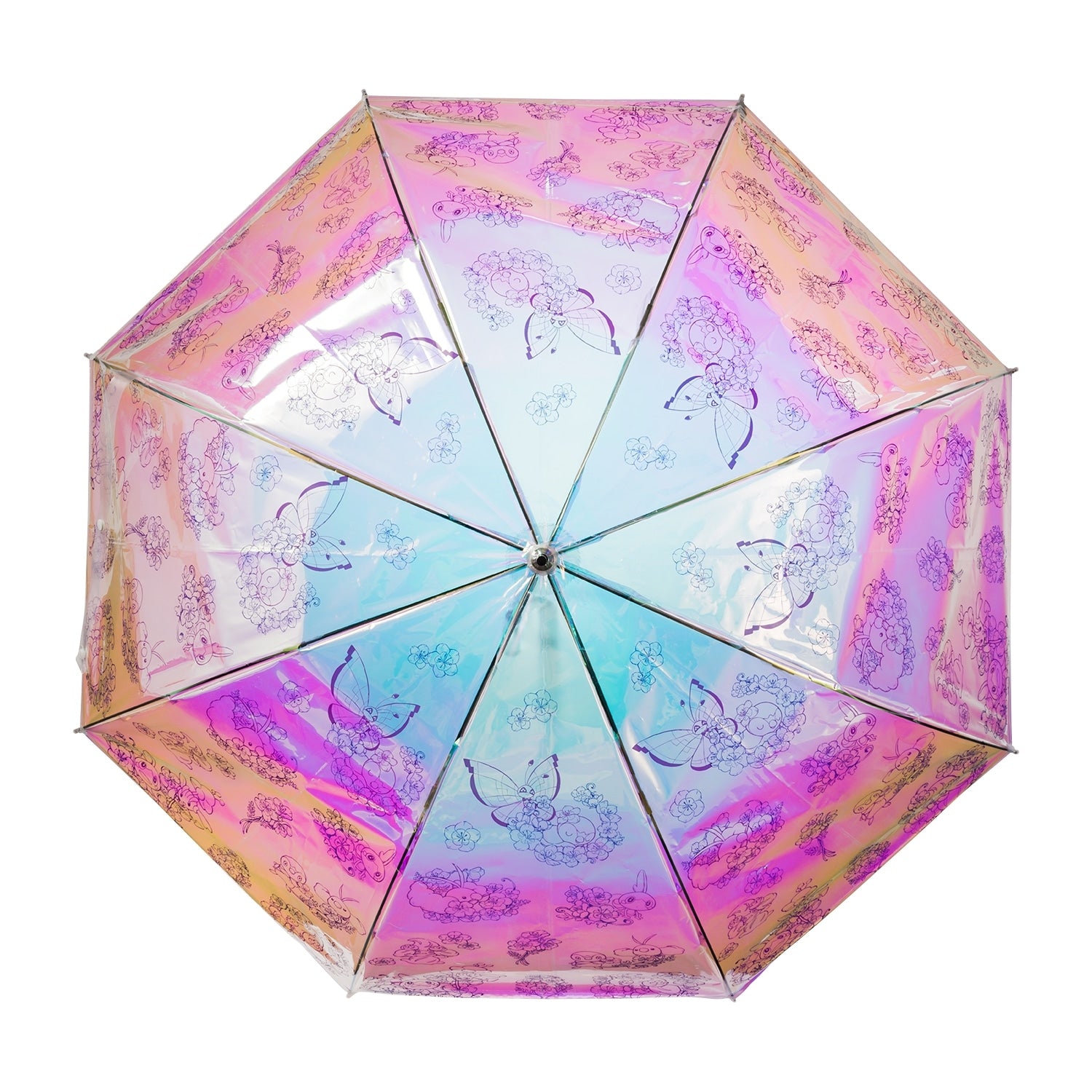 Pokemon Center Japan licensed vinyl umbrella, baby blue eyes pattern