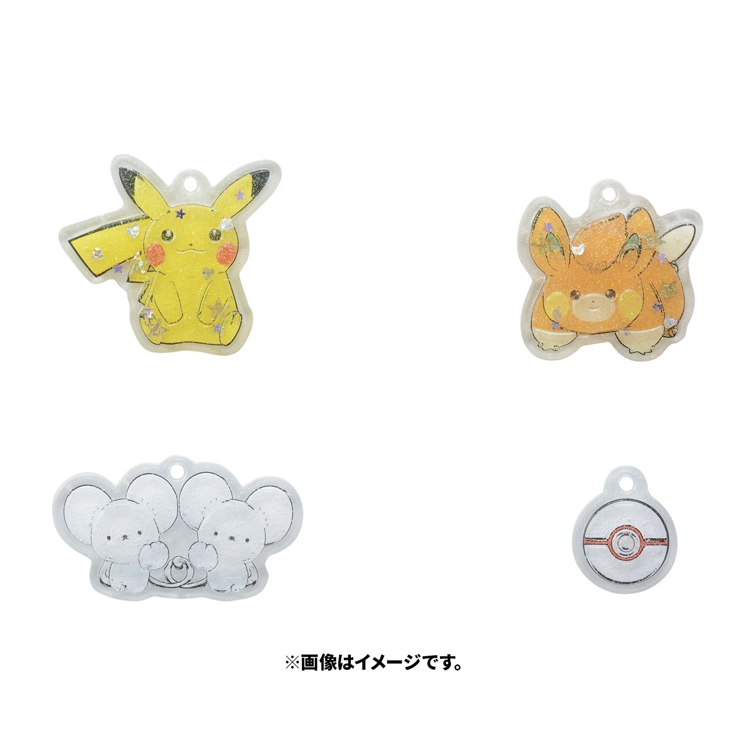 Authentic Puni Gel Pikachu collectible with blister and pin set from Japan
