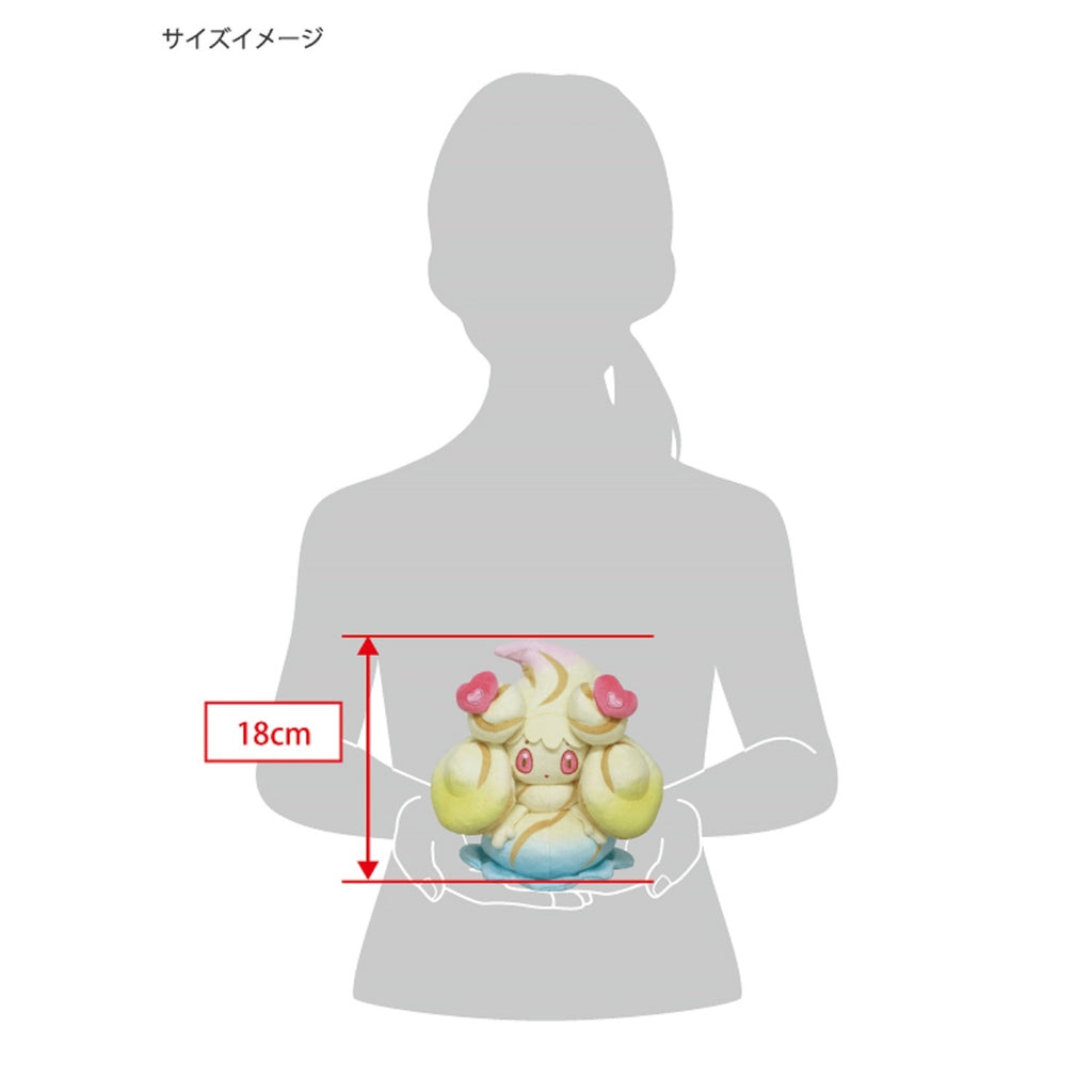 Adorable Mawhip triple mix plushie with heart candy details, shipped from Japan