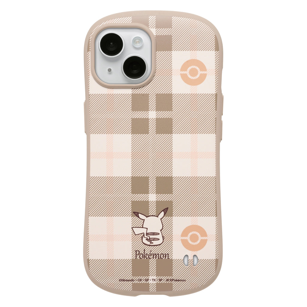 [iPhone 15 only] iFace First Class case (check/beige)