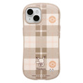 [iPhone 15 only] iFace First Class case (check/beige)