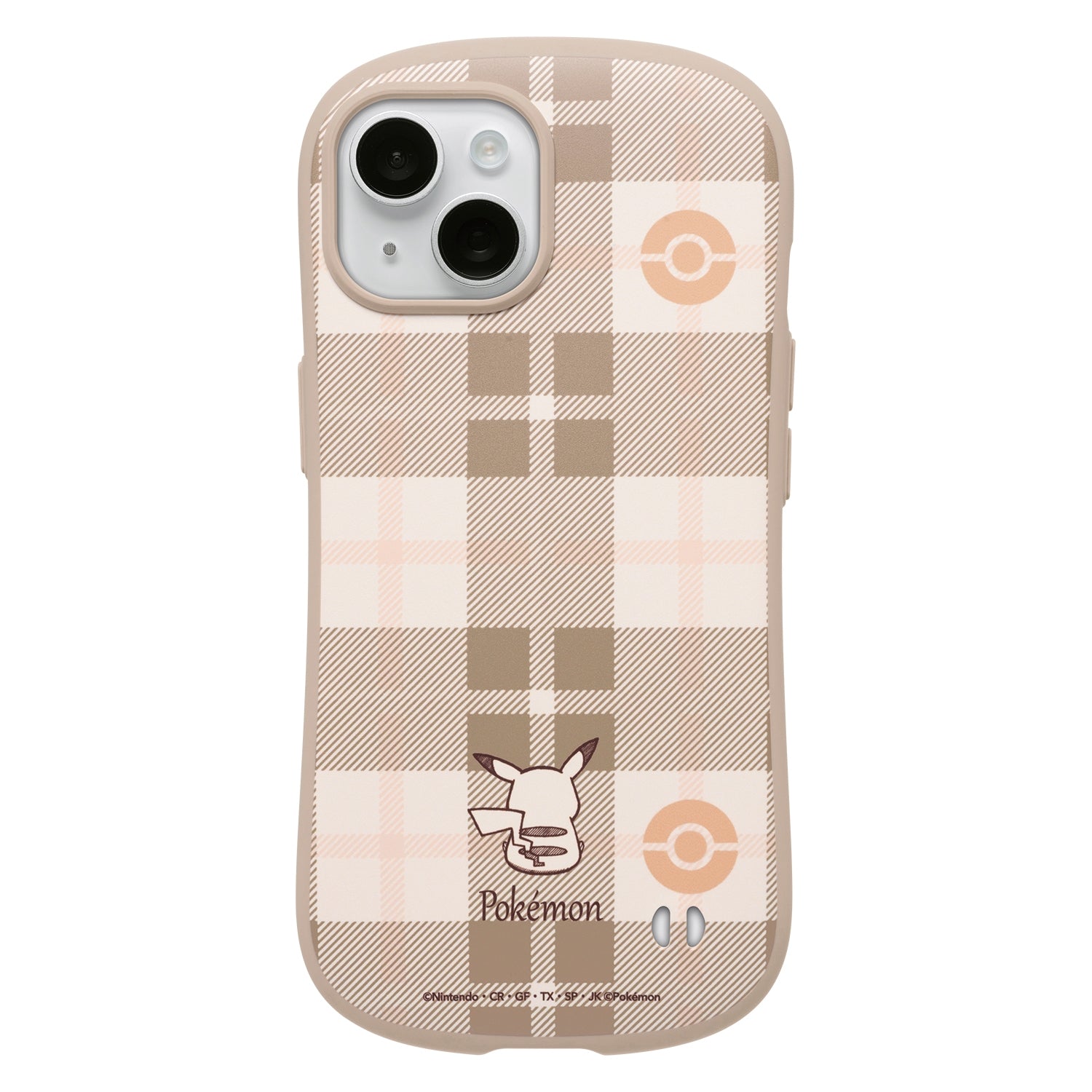 [iPhone 15 only] iFace First Class case (check/beige)