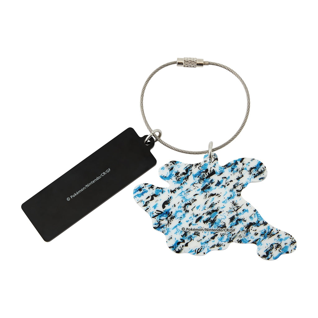 Official Pokemon Center Japan Gekkouga keychain with detailed artwork, sourced from Japan