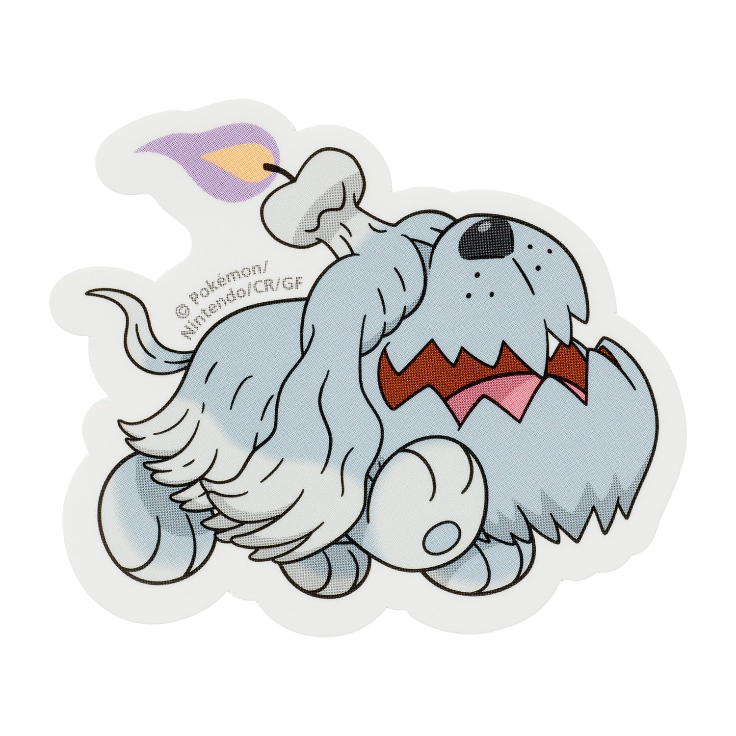 Pokemon Sticker Bochi Greavard with Ghost Dog design from Japan