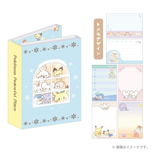Patapata Memo Winter Poke Piece collectible notebook from Japan with colorful winter design