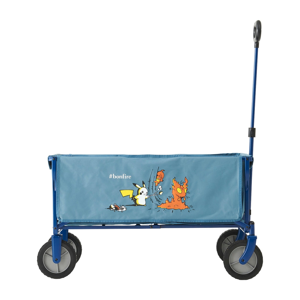 Rear view of LOGOS carry cart #PokémonPicnic, highlighting its official licensing and Japanese origin
