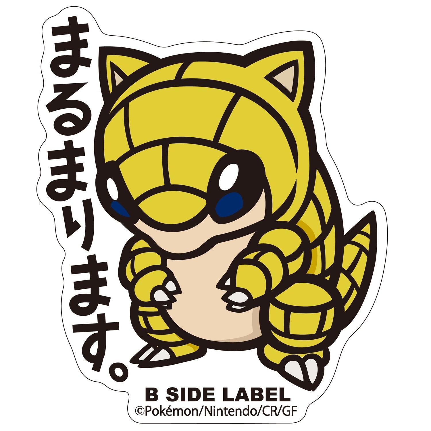 B-SIDE LABEL Pokemon sticker 027, featuring a unique character design from Japan