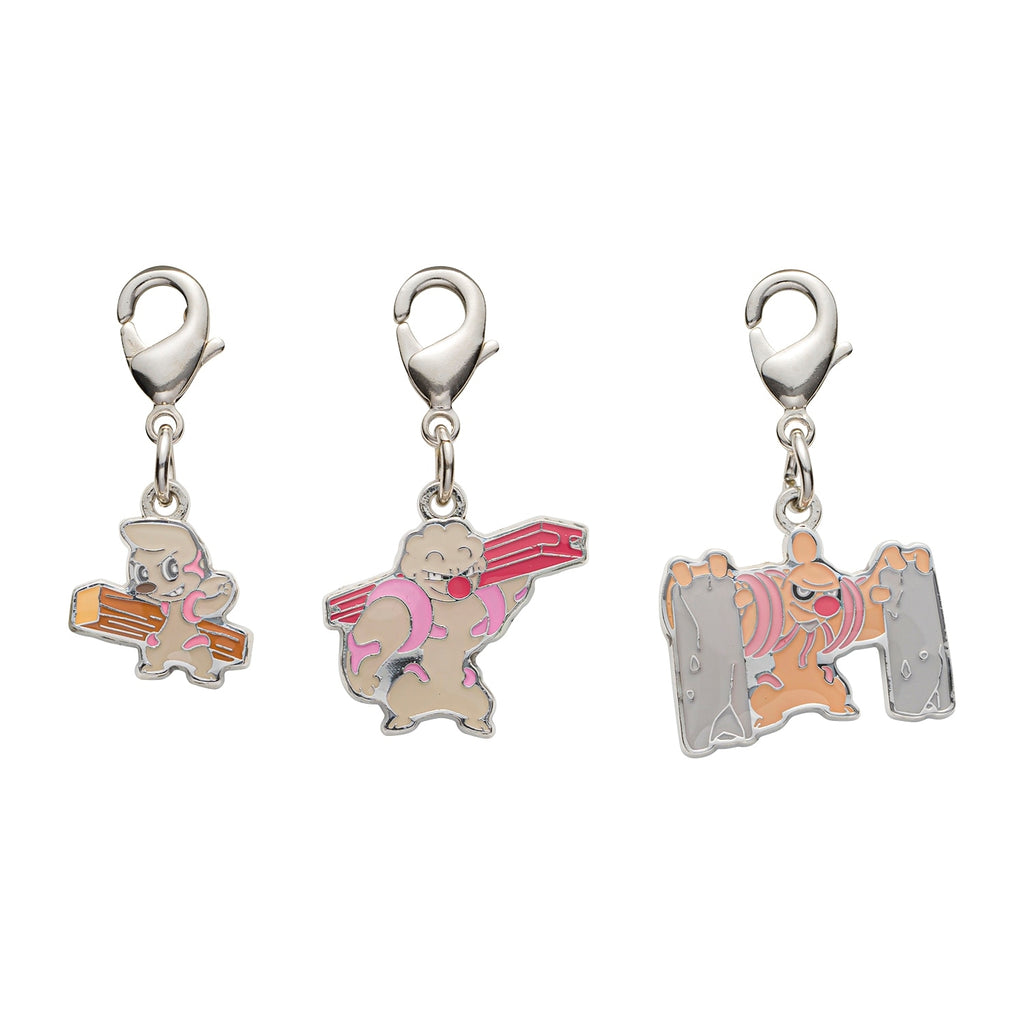 Pokemon Metal Charms 532-534 from Japan, featuring colorful characters