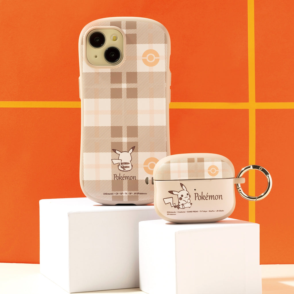 [iPhone 15 only] iFace First Class case (check/beige)
