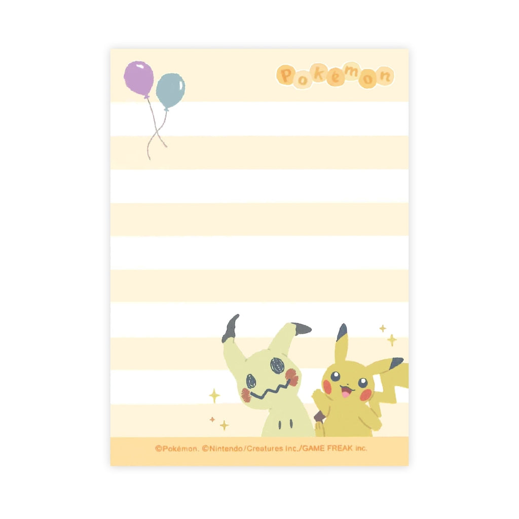 Close-up of Pokemon Mini Memo pages with fun designs from Japan