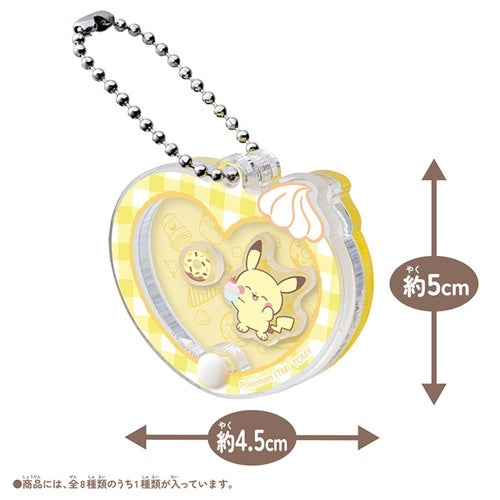 Poke Piece Moving ♪ Acrylic Charm Collection ~Sweets shop~ Japan, showcasing detailed character art