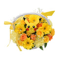 Pikachu flower arrangement with colorful blooms from Japan