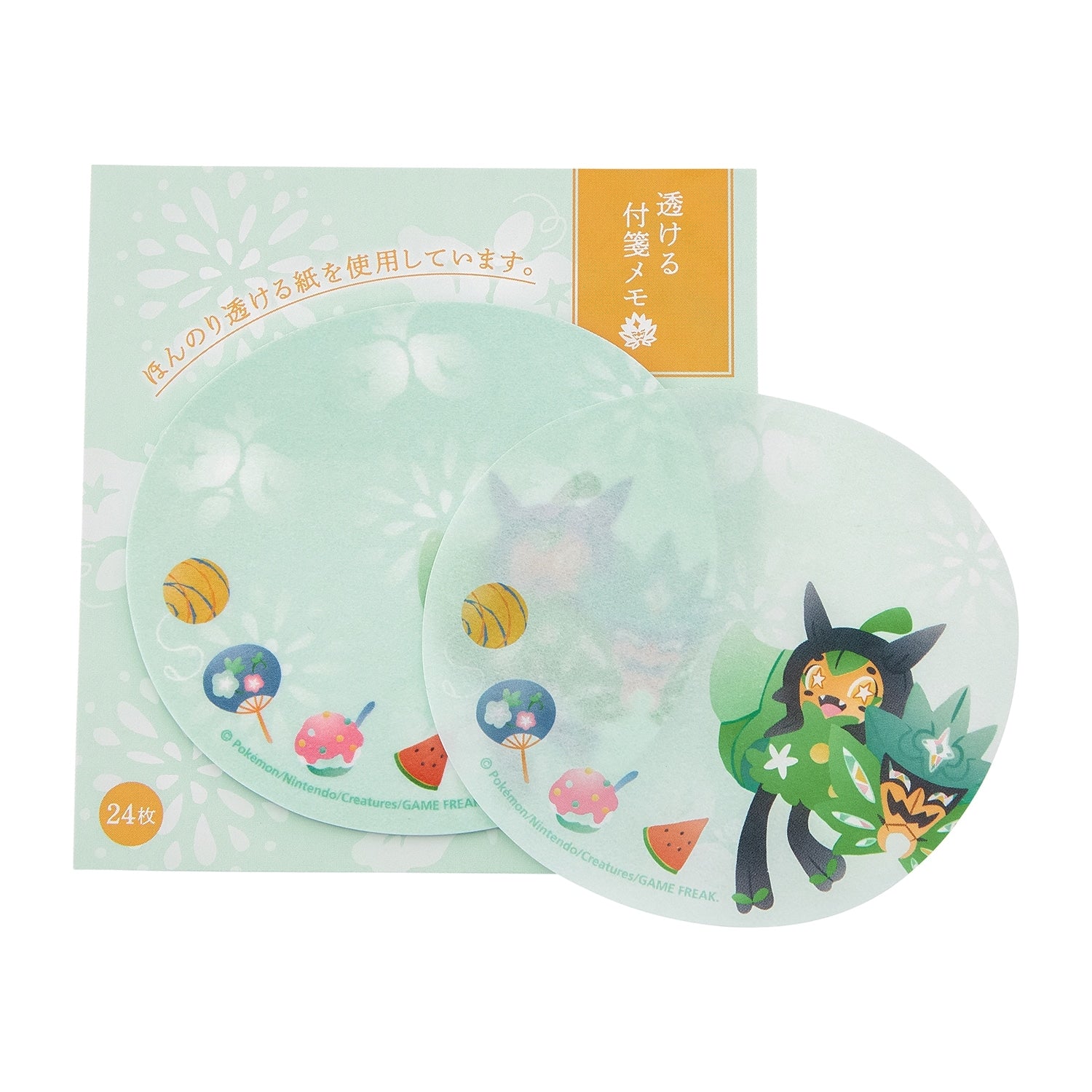 Official Pokemon Center Japan Ogerpon note with unique Mask Pokemon visual details
