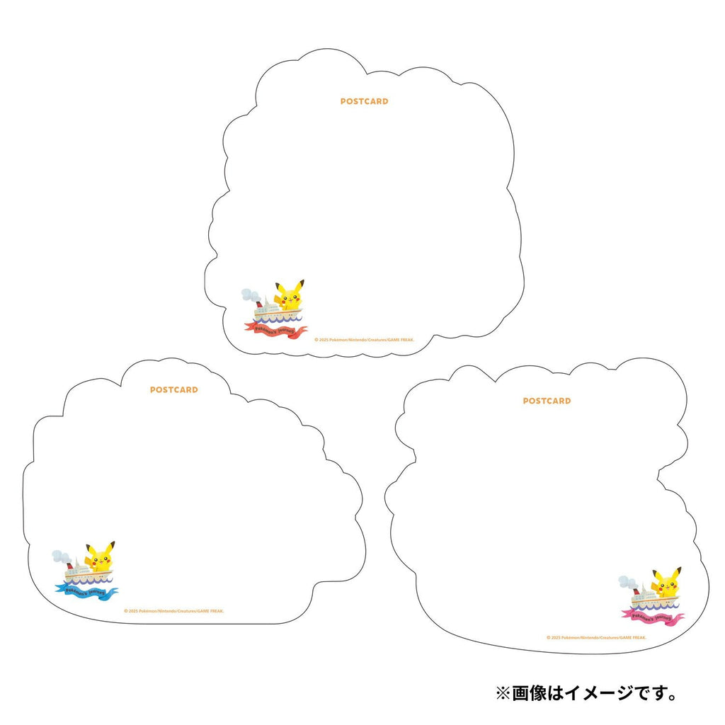 Die-cut postcard set Pokémon’s journey Kanto Hoenn Galar