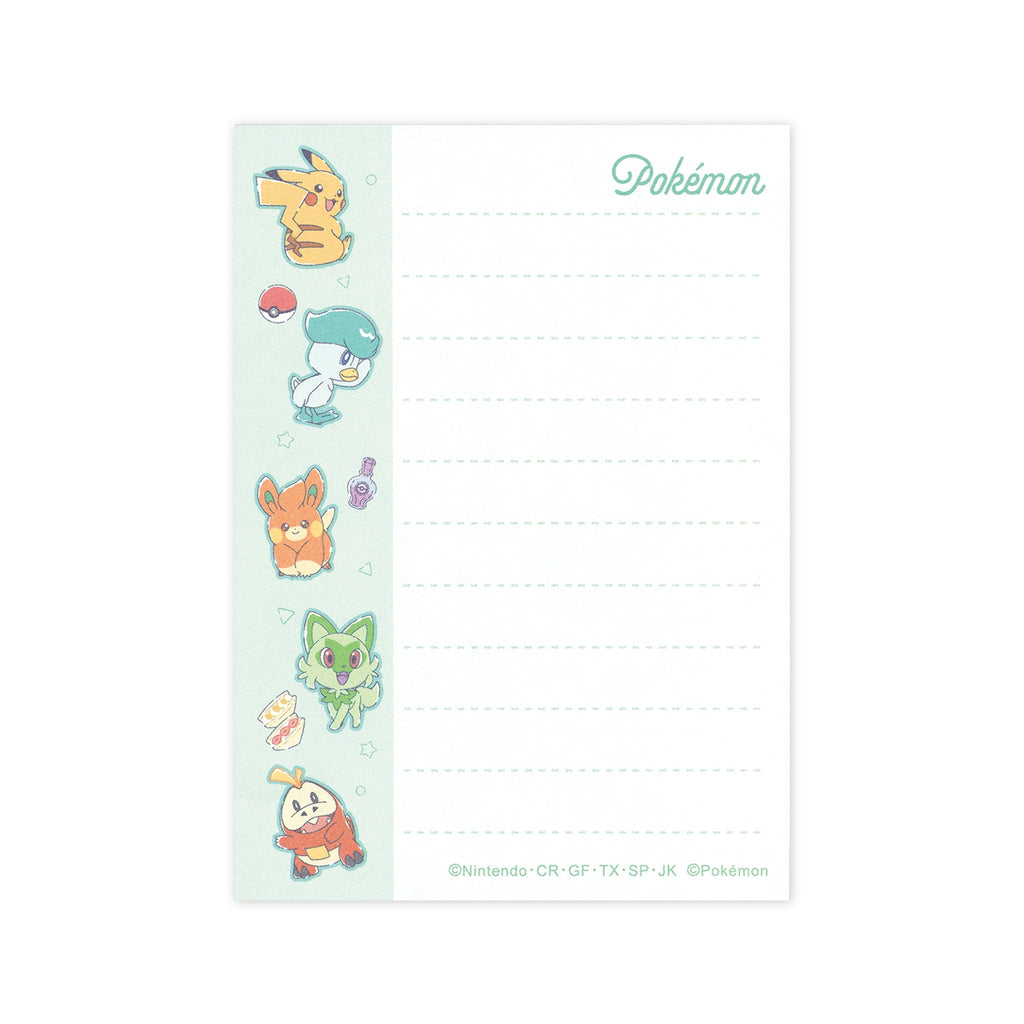 Authentic Japanese Pokemon Mini Memo with cafe logo design, shipped from Japan