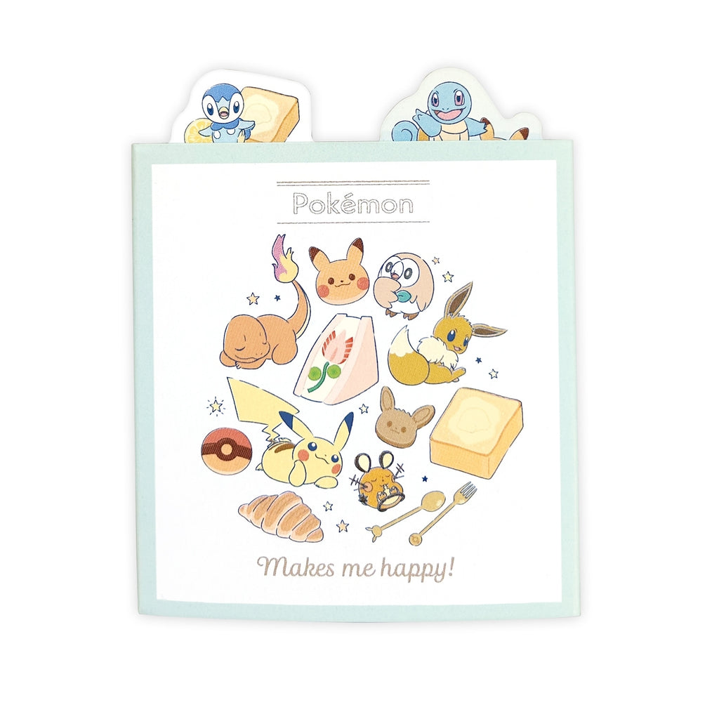 Patapata Memo LOVE TO EAT notebook with cute character design from Japan