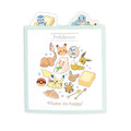 Patapata Memo LOVE TO EAT notebook with cute character design from Japan