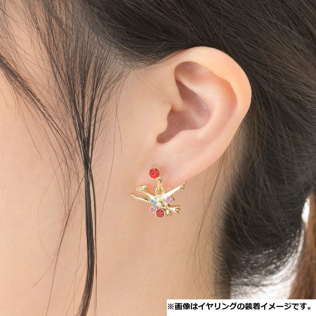 Pokémon Latias earrings with Latias facing forward, shipped from Japan