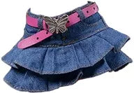 1/6 Outfit Fashion Denim Skirt 106B
