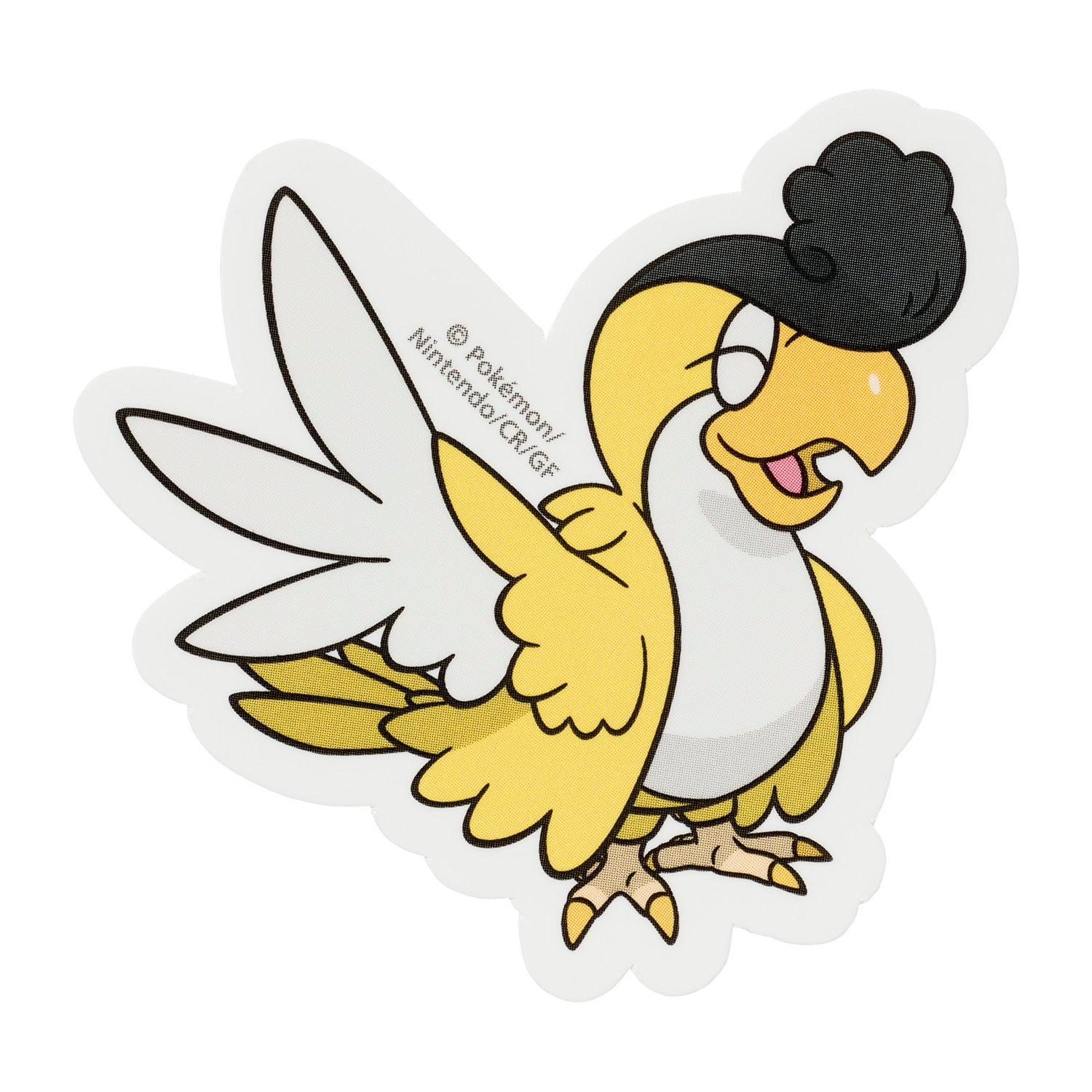 Pokemon Sticker Ikirinko Yellow Feather from Japan, featuring official artwork