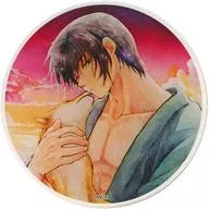 Haku dog Akatsuki no Yona coaster with vibrant anime art from Japan