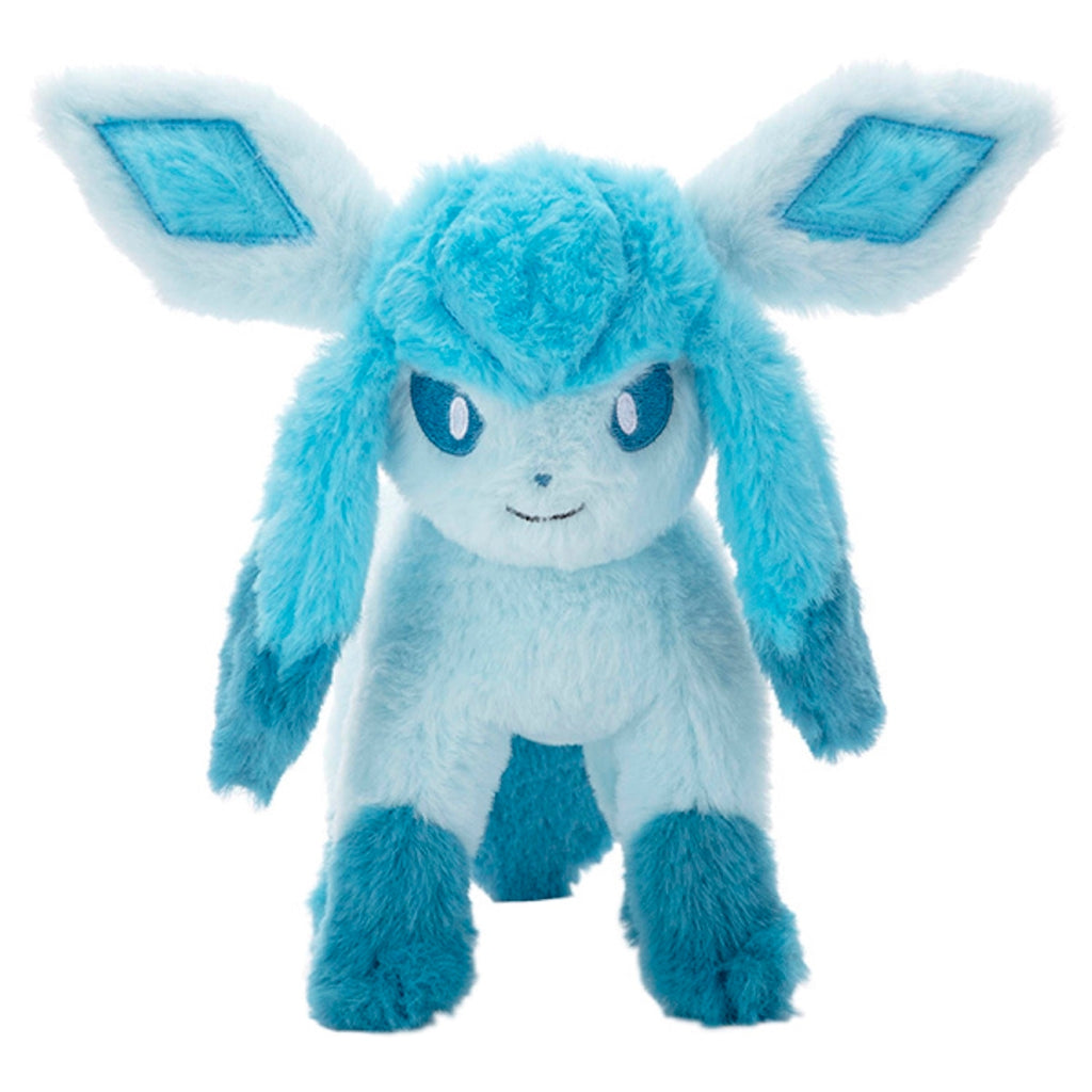 I'm exhausted! Glaceon plushie with cute expression from Japan