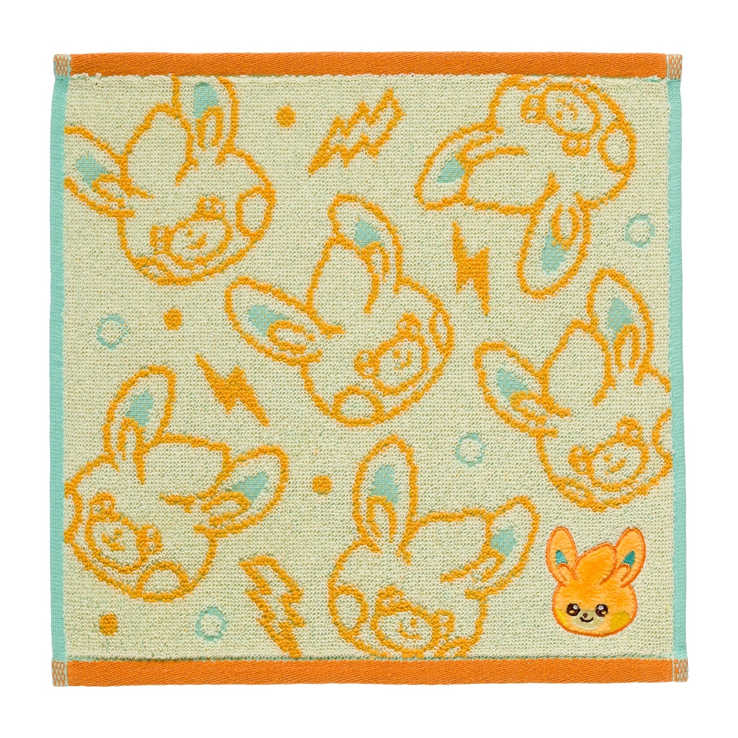 Pokemon hand towel with colorful Pikachu design from Japan