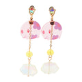 Pokémon Munna earrings with detailed design from Japan