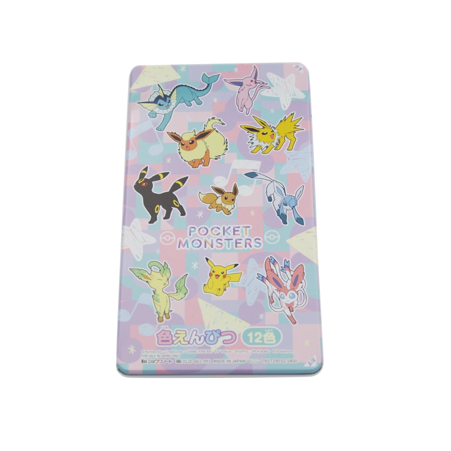 Butterfree colored pencils from Japan, pastel flakes, official Pokemon Center product