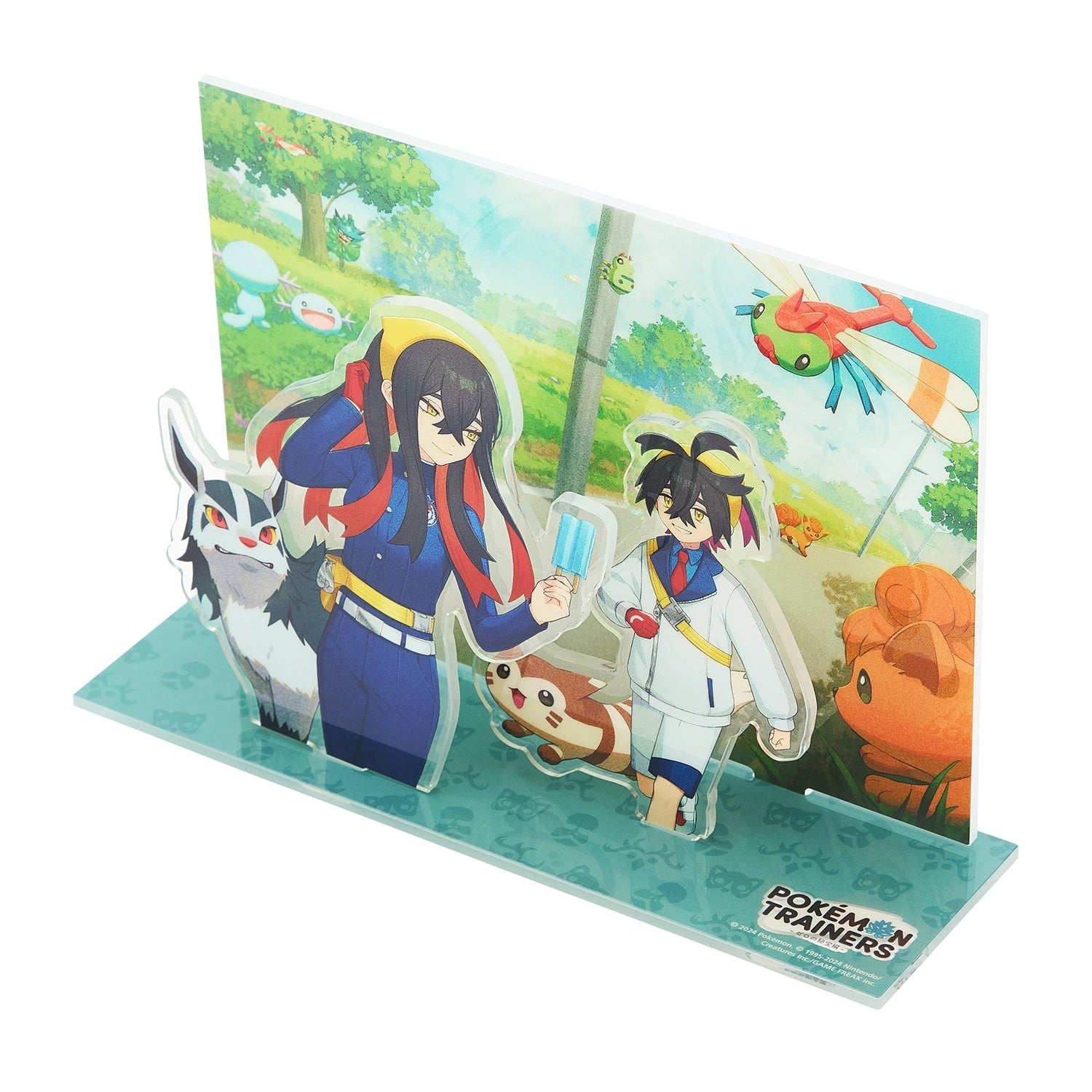 Diorama Acrylic Stand featuring Zeiyu and Suguri from Japan, detailed collectible figures