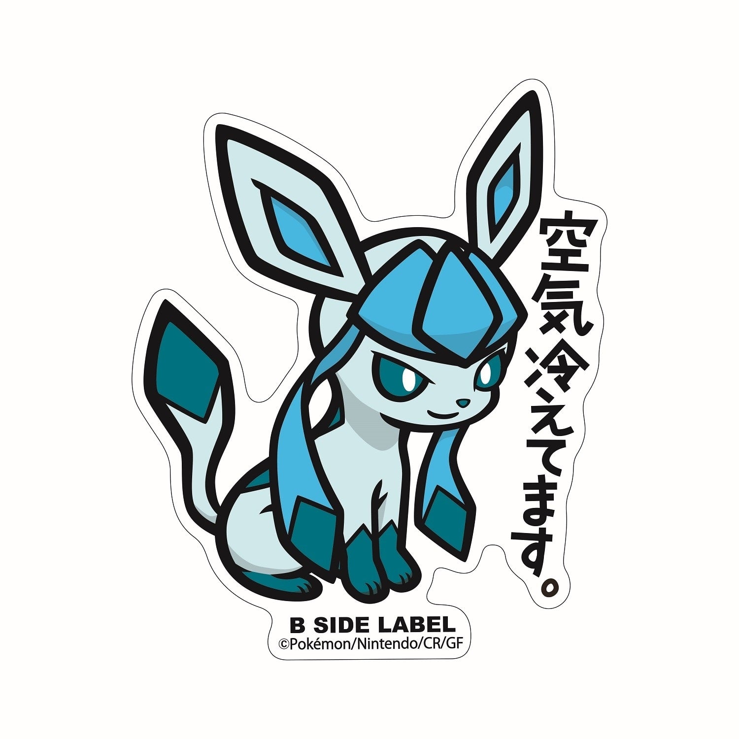 Glaceon Pokemon sticker with ice-type design from Japan