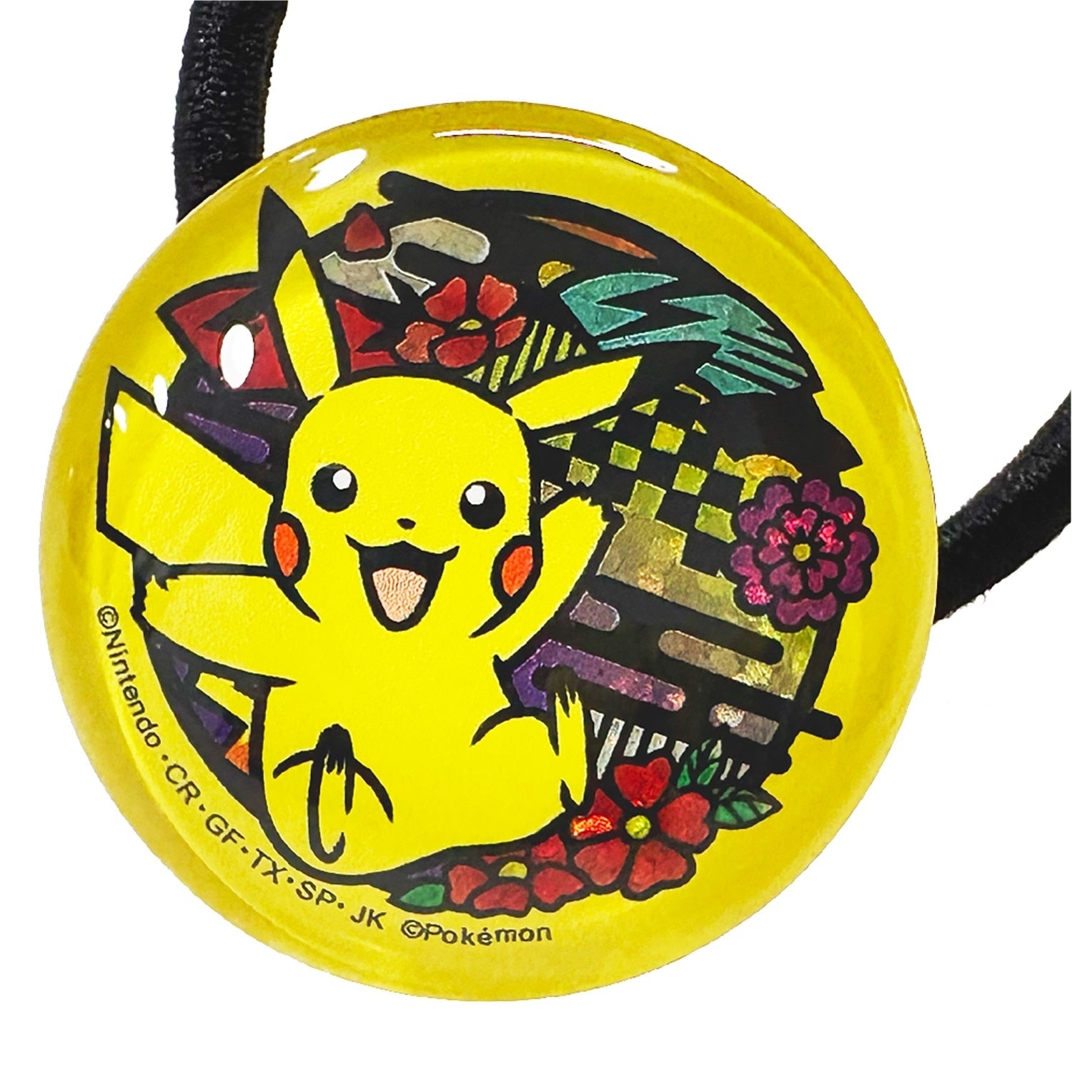 Cutout series glitter hair tie Pikachu B
