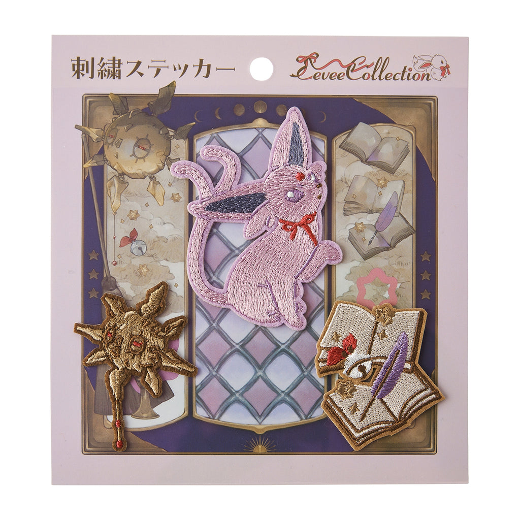 Eevee embroidery sticker with intricate stitching from Japan