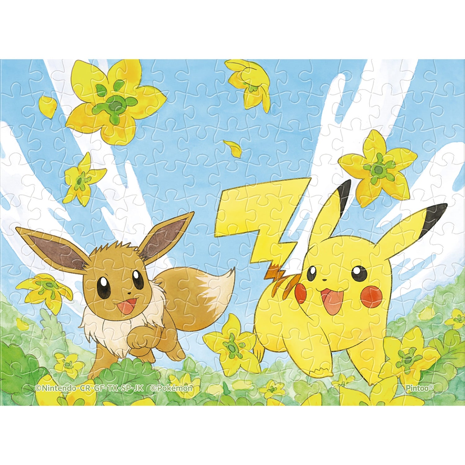 Puzzle MA-115 Pikachu Eevee from Japan, featuring colorful anime characters