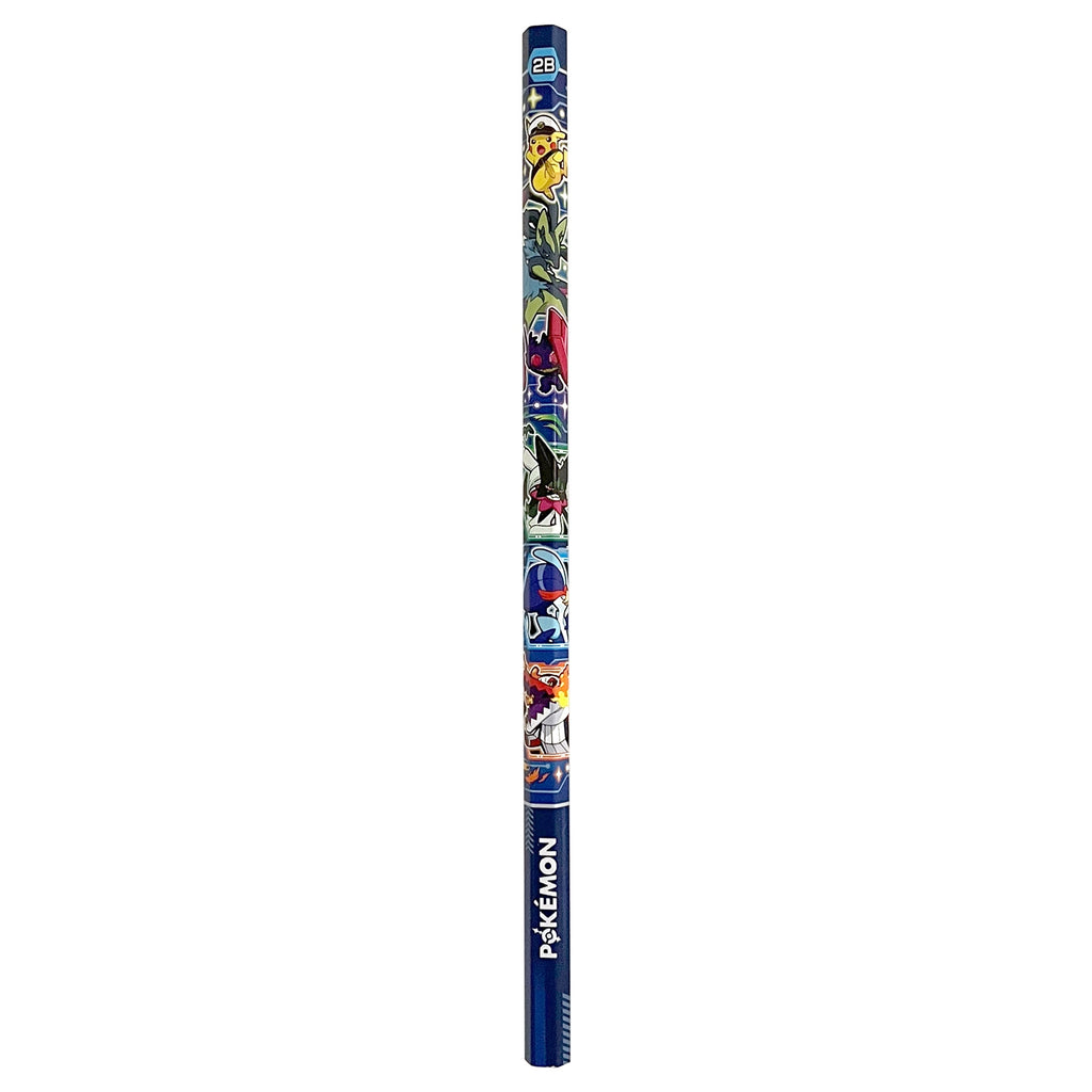 Authentic Japanese Pokemon Center Kakikata Pencil 2B Silver Shaft, with official Pokemon character