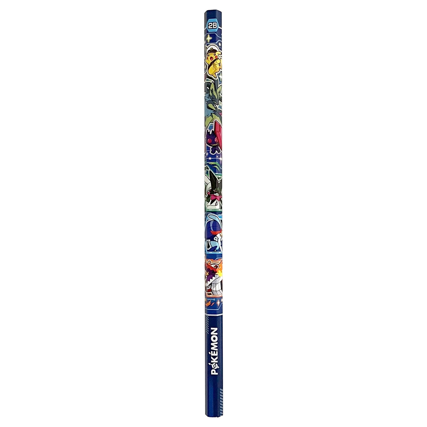 Authentic Japanese Pokemon Center Kakikata Pencil 2B Silver Shaft, with official Pokemon character