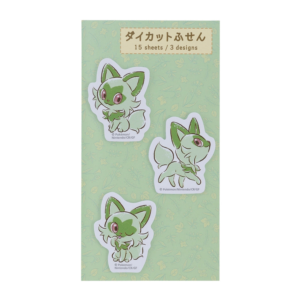 Die-cut sticky notes Nya! Meow meow! Nyaoha! featuring Sprigatito from Japan