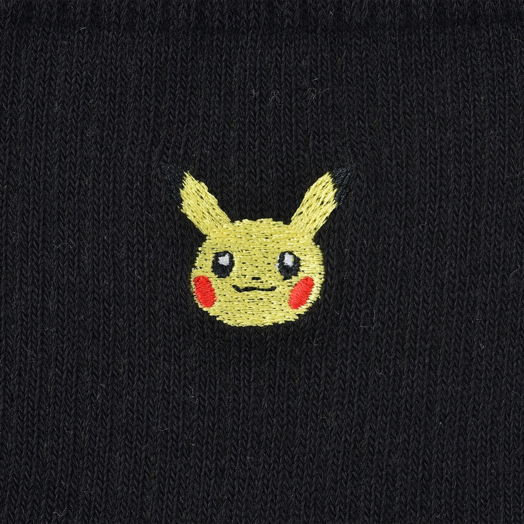 [Choice] Middle socks one point plain Pikachu BK (23-25cm)