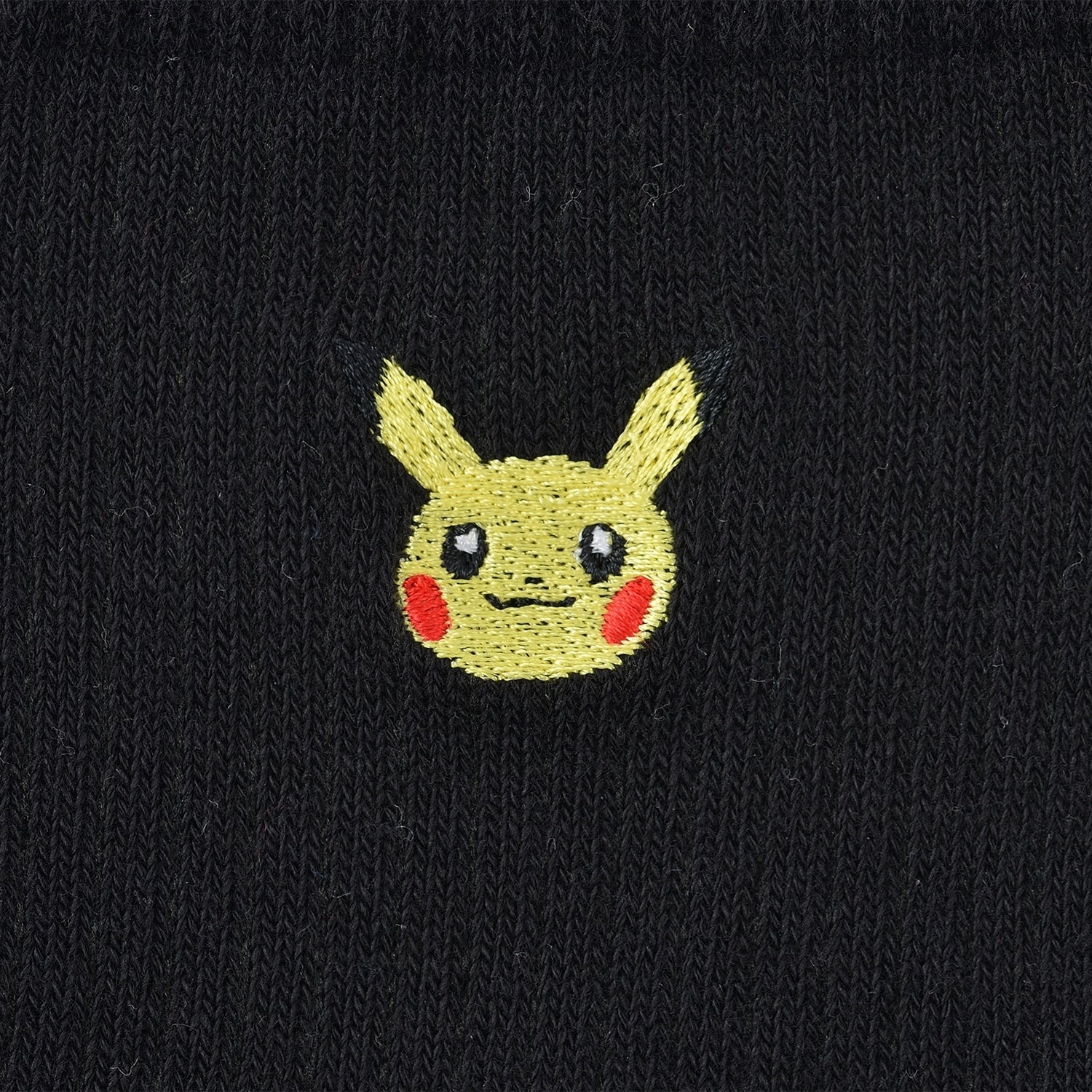 [Choice] Middle socks one point plain Pikachu BK (23-25cm)