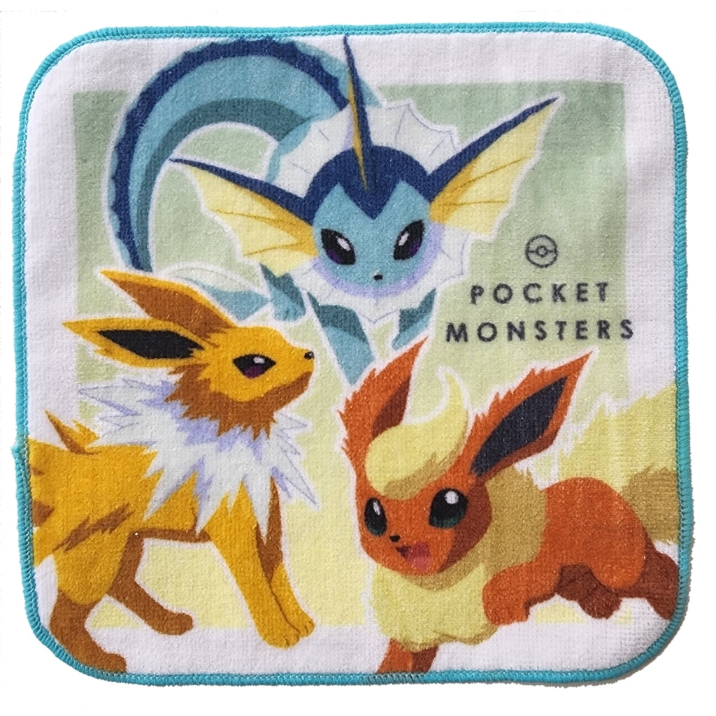 Pokemon Eevee mini towel, soft and absorbent, made in Japan