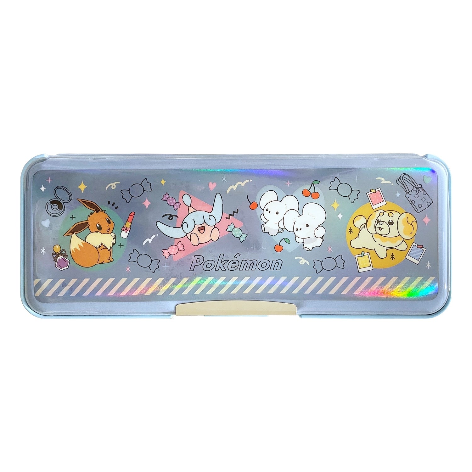 Close-up of Hologram Fudebako Colorful Pop Series, showcasing detailed design from Japanese Pokemon Center