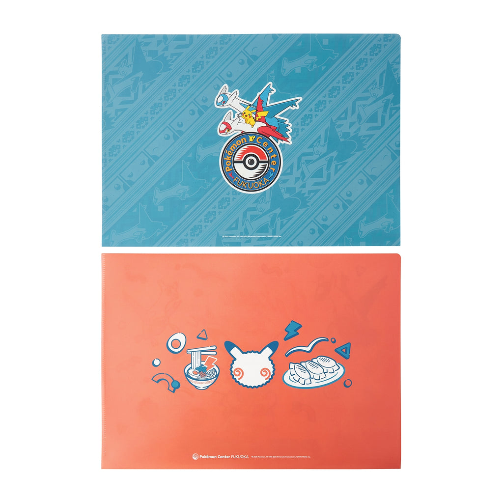 A4 clear file set of 2 Pokemon Center Fukuoka R