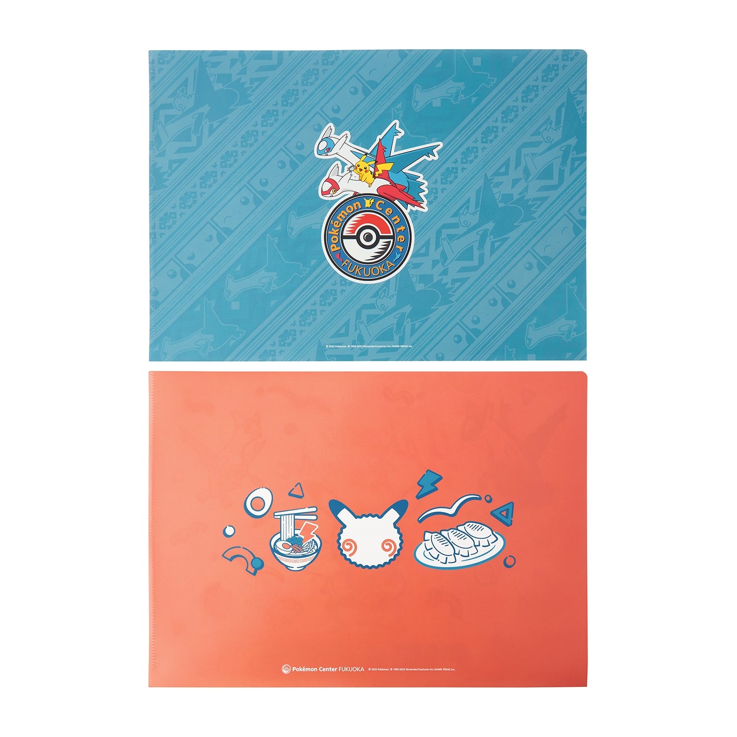 A4 clear file set of 2 Pokemon Center Fukuoka R