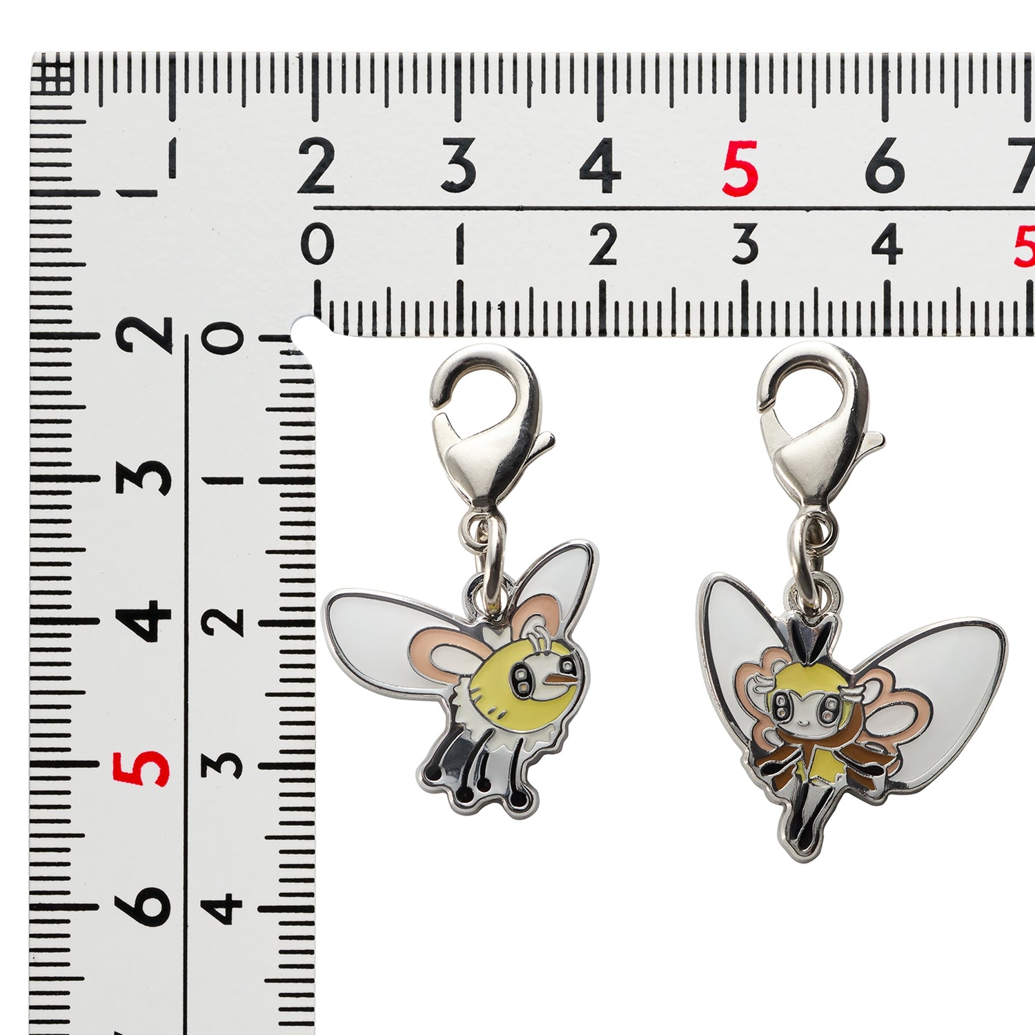 Authentic Pokemon Japan Metal Charm 742/743, detailed collectible from Japan